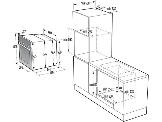 Духовой шкаф GORENJE BO6735E02BKOT